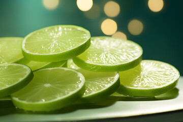 Poster - lime slices