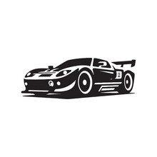 Car Silhouette: Luxury Drive - Sophisticated And Classy Car Cutouts For Premium Design Concepts - Minimallest Black Vector Vehicle Silhouette
