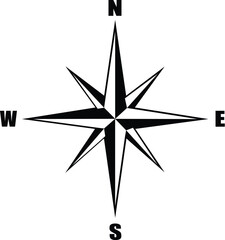 Wall Mural - compass navigation design – directional indicator