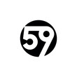 59 logo vector illustration