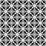 Fototapeta Kuchnia - Seamless geometric repeating islamic patterns.
Black and white pattern texture. Mosaic ornaments.One color wallpaper.