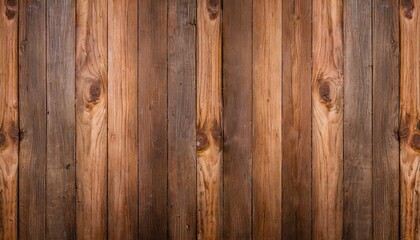 Sticker - old brown rustic dark wooden texture wood timber background panorama long banner