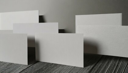 Wall Mural - group of minimal business card mockup template with copy space for your logo or graphic design