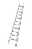 Fototapeta Paryż - Vector drawing of high ladder
