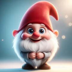 Wall Mural - Cute and adorable gnome. Generative AI.