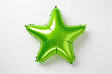 Wall Mural - Lime green star balloon for party and celebration
