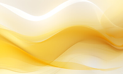 Wall Mural - Golden wave background in the style of light white and yellow, bright yellow colors, soft minimalism, layered fibers
