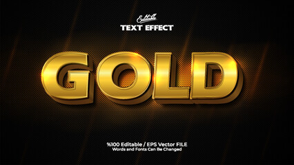 Editable Gold Text Effect