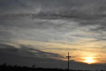 Poster - Sunset Cloudscape