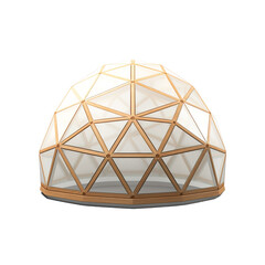 Geodesic Dome isolated on transparent background