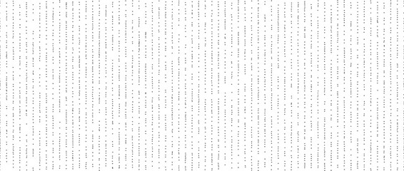 Dotted lines seamless pattern. Black and white stippled background. Vertical dot stripes repeating wallpaper. Abstract minimalistic seamless texture. Monochrome textured backdrop. Vector fabric swatch
