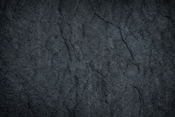 Wall Mural - Dark grey black slate stone texture background