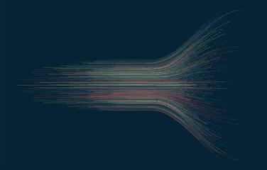 Technology background. Big data visualization concept. Information artificial neural network