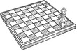 chess board handdrawn illustration