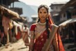 Nepal's Bride Walking Gracefully