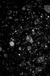 © Prikhodko - Bokeh lights on black background, shot of flying snowflakes in the air