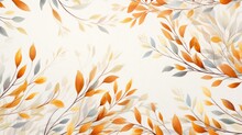 Bright And Beautiful Autumn Wallpaper, Featuring Branches And Leaves In Romantic Yellow Hues.