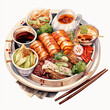 Chinese cuisine watercolor clipart