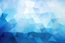 Crystal-like Facets In Soft Blue Shades Forming An Elegant Geometric Mosaic Perfect For Serene Backgrounds.