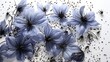 On a white backdrop, black cumin seeds with nigella sativa, flower, Generative AI.