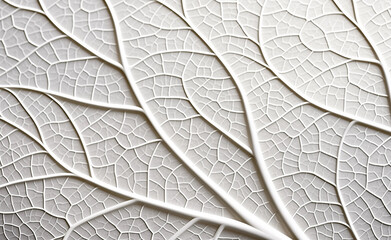 Biomimicry leaves structure, minimalist, light, interstitial, capillary, patter, background.