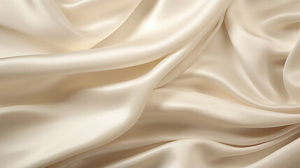 Wall Mural - Ivory silk fabric folds background