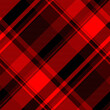 Luxurious background texture seamless, silk tartan pattern check. Skill fabric plaid vector textile in red and black colors.