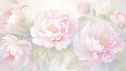 Poster - Floral watercolour background