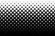 Seamless halftone vector background.Filled with black crosses .Average fade out.  