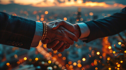 handshake between two business people