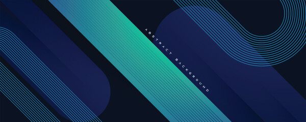 Abstract blue gradient geometric background. Modern shape texture design vector.