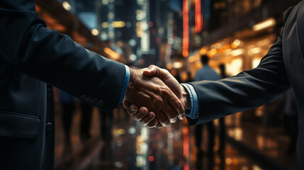 handshake between two business people