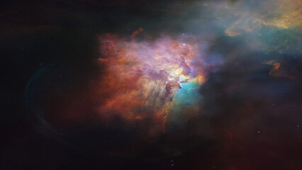 Wall Mural - starlight nebula in galaxy at universe. space background. elements of this image furnished by nasa.