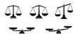 © stoker - Scales icon set. Justice scales. Weight scales. Scales vector icon. Vector illustrations