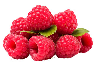 Poster - raspberries isolated on white background