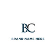 BC logo. B C design. White BC letter. BC, B C letter logo design. Initial letter BC linked circle uppercase monogram logo. B C letter logo vector design.	
