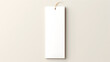 minimalist white blank bookmark mockup