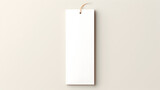 Fototapeta  - minimalist white blank bookmark mockup