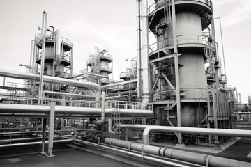 Gas factory plant chemical refinery background oil industrial power pipeline production petrochemical