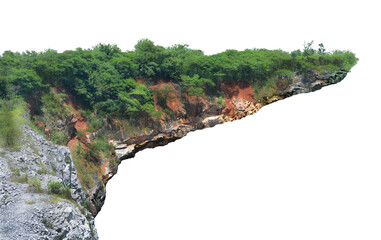 Wall Mural - rock isolated transparency background...