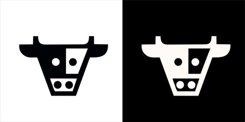 cow logo design, cow head, cow face perfect for farm shop, farm logo, logo, mascot, company logo, etc