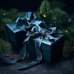 Midnight Blue and Forest Green beautiful christmas gi 245e326c-53ac-410b-b200-9a8c4571a28f 4