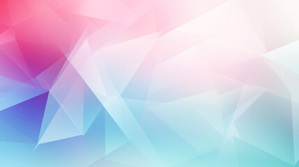Wall Mural - watercolor-style polygon background in light rainbow colors