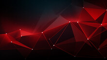 Light Red Polygonal Background. Creative Illustration In Halftone Style With Gradient.