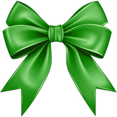 Green ribbon bow bowknot for decoration bow tie