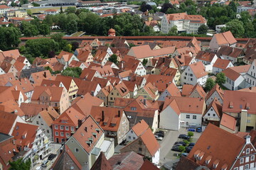 Canvas Print - Blick vom Daniel in Noerdlingen