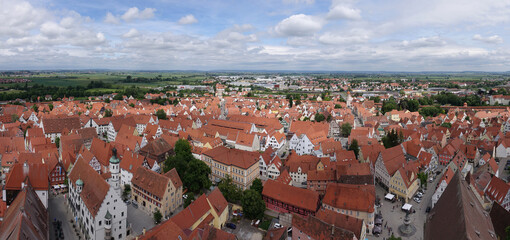 Poster - Blick vom Daniel in Noerdlingen