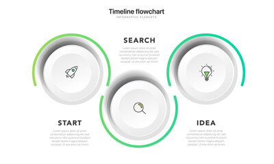 Poster - Timeline infographic design with 6 options or steps. Infographics for business concept. Can be used for presentations workflow layout, banner, process
