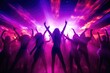 © InfiniteStudio - Dancing crowd against an explosion of color and light