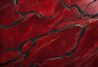 Dark Red Marble Texture. Rich Crimson-Colored Stone Background, Ideal for Design Space. Detailed Close-Up View. Perfect for Christmas Backdrop.